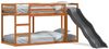 vidaXL Etagenbett mit Rutsche & Leiter Wachsbraun 90x200cm Kiefernholz 3284244 Bild 2