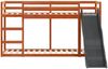vidaXL Etagenbett mit Rutsche & Leiter Wachsbraun 90x200cm Kiefernholz 3284244 Bild 5