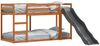 vidaXL Etagenbett mit Rutsche & Leiter Wachsbraun 90x200cm Kiefernholz 3284244 Bild 3
