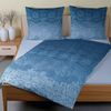 CASATEX Bettwäsche Demir Blau Satin 155 x 220 + 80 x 80 cm Bild 4