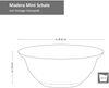 Madera Mint 4er Set Bowl-Schale 300ml 4 Personen Salat-Schüssel Dessert-Schälchen Bild 4