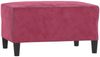 vidaXL 3-tlg. Sofagarnitur mit Kissen Weinrot Samt 3202284 Bild 5
