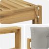 vidaXL Outdoor-Sofagarnitur mit Kissen 7 pcs Weiß und Hellgrau 3386170 Bild 5