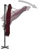 vidaXL Ampelschirm mit Aluminium-Mast 250x250 cm Bordeauxrot 312304 Bild 4