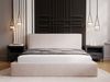 GRAINGOLD Monaco Doppelbett 160x200, Polsterbett mit Bettkasten und Kopfteil, Velour-Stoff, Beige Bild 4