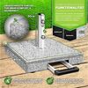 tillvex Sonnenschirm tillvex Granit Sonnenschirmständer, Balkonschirmständer für Schirmstöcke 16-48 mm & 300cm Schirmdurchmesser, Sonnenschirm, Granit Sonnenschirmständer Bild 2