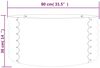vidaXL Pflanzkübel Verzinkter Stahl 80x80x36 cm Grün 318853 Bild 4