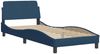 vidaXL Bettgestell mit Kopfteil "Dover" Blau 80x200 cm Stoff 373071 Bild 3