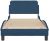 vidaXL Bettgestell mit Kopfteil "Dover" Blau 80x200 cm Stoff 373071 Bild 4