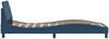 vidaXL Bettgestell mit Kopfteil "Dover" Blau 80x200 cm Stoff 373071 Bild 5