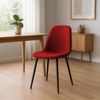 Esszimmerstuhl RAZON - Stoff Rot 45x54x88 cm | Essstühle Esszimmerstühle Küchenstühle Wohnzimmerstühle Bild 2