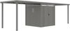 Metall Gerätehaus Style 4,45 m² Spar-Set 3 Alu Grau Bild 5