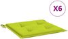 vidaXL Gartenstuhl-Kissen 6 Stk. Knallgrün 40x40x3 cm Oxford-Gewebe 314028 Bild 2