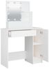 vidaXL Schminktisch mit LED Weiß 86,5x35x136 cm 808810 Bild 4