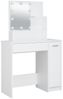 vidaXL Schminktisch mit LED Weiß 86,5x35x136 cm 808810 Bild 3