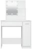 vidaXL Schminktisch mit LED Weiß 86,5x35x136 cm 808810 Bild 5