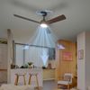 Philips LED Deckenleuchte Civx 24W, Ventilator 32W, drehbare Blätter, ⌀132cm schwarz-dunkelbraun, CCT - über Fernbedienung, Dimmer, Dimmfunktion, Ein-/Ausschalter, Farbsteuerung, Fernbedienung, Infrarot inkl, Memoryfunktion, Ventilatorfunktion, dimmbar... Bild 3