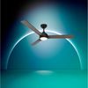 Philips LED Deckenleuchte Civx 24W, Ventilator 32W, drehbare Blätter, ⌀132cm schwarz-dunkelbraun, CCT - über Fernbedienung, Dimmer, Dimmfunktion, Ein-/Ausschalter, Farbsteuerung, Fernbedienung, Infrarot inkl, Memoryfunktion, Ventilatorfunktion, dimmbar... Bild 2