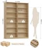 Homfa Bücherregal 212 cm hoch Standregal Bücherschrank Regal, mit 14 Fächern Raumteiler Aufbewahrungsregal 116x28,5x212 cm eiche Bild 3