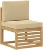 vidaXL Outdoor-Sofagarnitur 8 pcs Weiß und Beige 59 x 59 x 37 cm 3392068 Bild 3