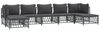 vidaXL 7-tlg. Garten-Lounge-Set mit Kissen Anthrazit Stahl 3186905 Bild 3