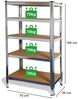 ONDIS24 Schwerlastregal Steckregal Metallregal Basti 70 x 30 verzinkt, 2-tlg, steckbar, robust Bild 2