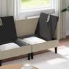 vidaXL Wohnzimmergarnitur 4 pcs Sand Stoff 3413789 Bild 3