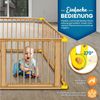 KIDUKU Laufgitter aus Holz mit Tür und gelben Verbindungen - 8 Elemente Bild 4