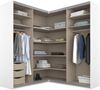 Rauch Möbel Quadra Schrank Eckschrank Schwebetürenschrank, Hochglanz Weiß / Weiß, 4-trg, inkl. 2 Kleiderstangen, 12 Einlegeböden, 3 Schubkästen, BxHxT 181 x 210 x 187 cm Bild 3
