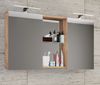 VCM Badmöbel Spiegelschrank Budasi 917491 Honig-Eiche H. 59 x B. 112 cm T. 12 cm Bild 5