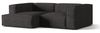 Micadoni Ecksofa Nuria 3-Sitzer Links Boucle Anthrazit Bild 2