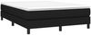 vidaXL Boxspringbett mit Matratze Schwarz 140x200 cm Stoff 3144079 Bild 3