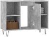 vidaXL Badschrank Betongrau 80x33x60 cm Holzwerkstoff 831632 Bild 4