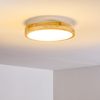 »Voltre« dimmbare Deckenlampe aus Metall in Weiß/Holzoptik, Ø 40 cm, 1-flammig, 24 Watt, 170-1350 Lumen, Lichtfarbe 3000-6000 Kelvin, einstellbar/dimmbar über Fernbedienung (inkl. ) Bild 2