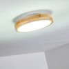 »Voltre« dimmbare Deckenlampe aus Metall in Weiß/Holzoptik, Ø 40 cm, 1-flammig, 24 Watt, 170-1350 Lumen, Lichtfarbe 3000-6000 Kelvin, einstellbar/dimmbar über Fernbedienung (inkl. ) Bild 5