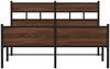 vidaXL Bettgestell ohne Matratze Braun Eiche 140x200 cm Holzwerkstoff 4017345 Bild 4