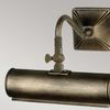 Wandleuchte, Bilderlampe, Stahl, Schwarzes Gold, B 19 cm Bild 3
