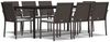 vidaXL 9-tlg. Garten-Essgruppe mit Kissen Poly Rattan und Stahl 3186966 Bild 2