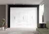Kleiderschrank >LUANO< (BxHxT: 269,7x210,5x60 cm) in weiß Bild 4