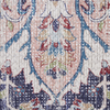 Teppich Blumenmuster mehrfarbig mit Fransen 150x230 cm Kurzflor KELKIT Bild 4