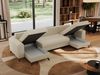 U-förmige Ecksofa, XXL Universalecke mit losen Kissen zum Wohnzimmer, Bettkästen und Schlaffunktion, schwarze Metallbeine - AXEL U - Beige Boucle Bild 5