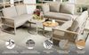 Celya Gartenlounge-Set Gartenlounges für 6-7 Personen, Gartenmöbel Set mit Esstisch, (verstellbare Beine, inklusive aller Sitz- und Rückenkissen, beige), Ecksofa mit verzinktem Eisengestell Bild 3