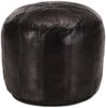 vidaXL Pouf Schwarz 40 x 35 cm Echtes Ziegenleder 248131 Bild 5