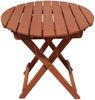 Gartentisch TUCSON rund klappbar - Eukalyptus, Natur, 45x45x50cm | Klapptisch Esstisch Wetterfest Outdoor Tisch Bild 2