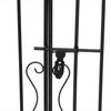 vidaXL Gartentor Schwarz 121x8x100 cm Schmiedeeisen 363430 Bild 5