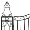 vidaXL Gartentor Schwarz 121x8x100 cm Schmiedeeisen 363430 Bild 4