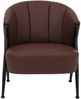 Sessel HWC-P30, Polster-/Cocktail-/Clubsessel Lounge Chair Vintage Retro Industrial Metall Kunstleder ~ rostrot Bild 5