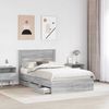vidaXL Bettrahmen Graues Sonoma 120 x 190 cm Ingenieurs Holz 3409862 Bild 3