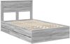 vidaXL Bettrahmen Graues Sonoma 120 x 190 cm Ingenieurs Holz 3409862 Bild 4