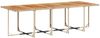 vidaXL 11-tlg. Garten-Essgruppe mit Kissen Beige Poly Rattan 3277707 Bild 4